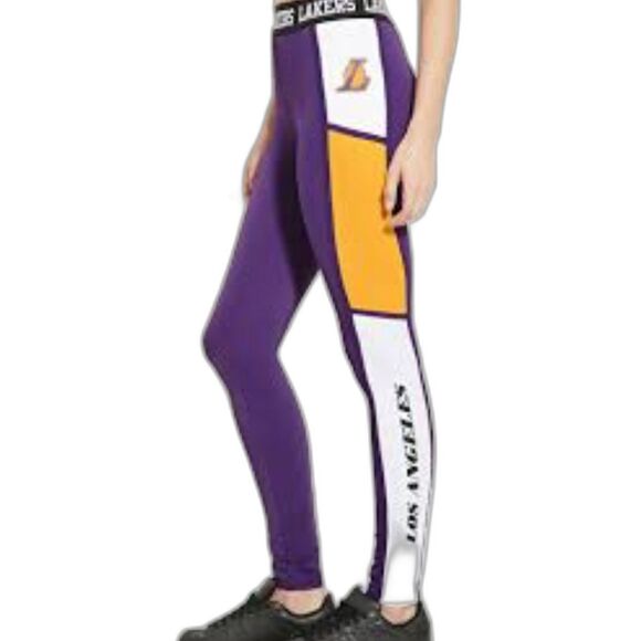 NBA Los Angeles Lakers Leggings - Size Small - EUC - Picture 1 of 5